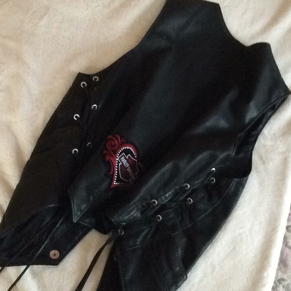 Leather Biker Vest